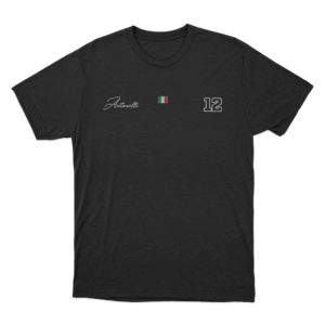 Antonelli 12 Italian Flag Unisex T Shirt Black