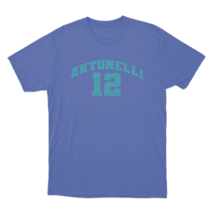 Antonelli 12 Varsity Unisex T Shirt Blue
