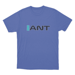 IANT Minimalist Unisex T Shirt Blue