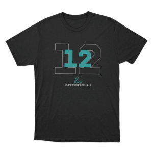 Kimi Antonelli 12 Outline Unisex T Shirt Black