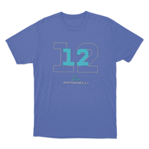 Kimi Antonelli 12 Outline Unisex T Shirt Blue